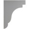 Ekena Millwork 1 3/4"W x 8 1/2"D x 11"H Bedford Wood Vintage Decor Bracket, Pebble Grey BKTWD02X09X11BEPG - alternate 3